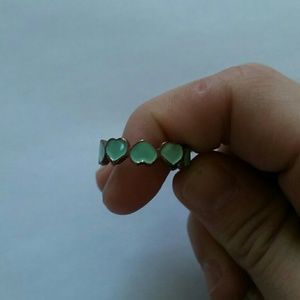 Turquoise heart ring
